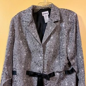 Perceptions Vintage Paisley Sparkle Blazer